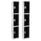 Adiroffice 12 in W, 12 in D, 72 in H, Steel ADI629-203-BLK-2PK - alternate 1